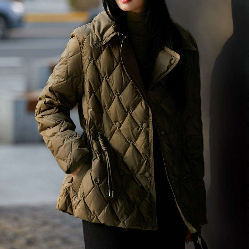 轻薄暖 短款休闲减龄显瘦鹅绒服95白鹅绒羽绒服2026冬季新款女装